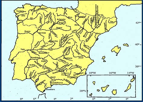 Mapa de Ríos de España - Noticias España