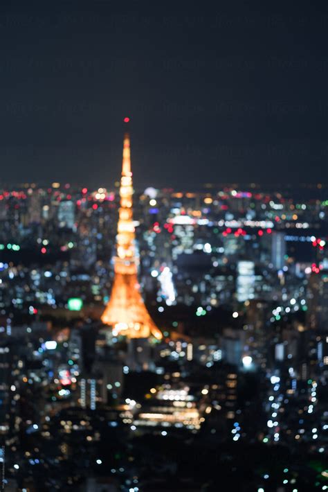 "Japan Tokyo Skyline Night View" by Stocksy Contributor "Rein Cheng ...