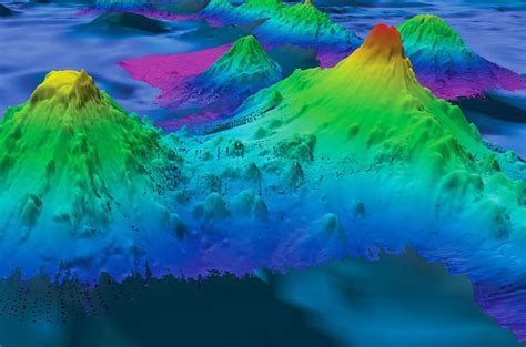 A map of the new seamount reveals 19,000 submarine volcanoes - The ...