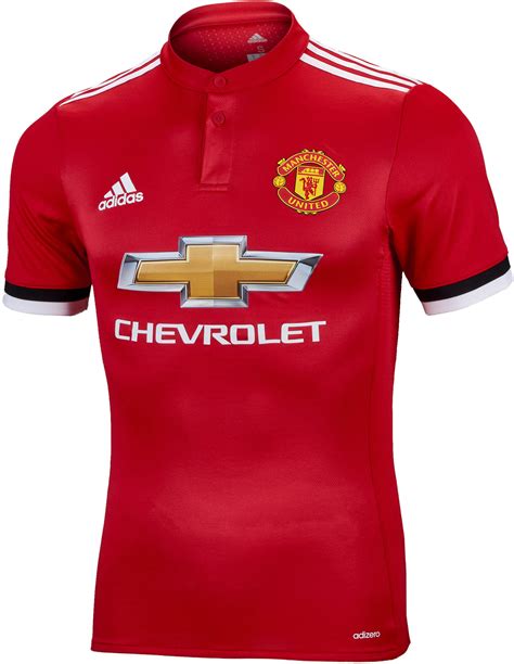 adidas Manchester United Authentic Home Jersey 2017-18 - Soccer Master