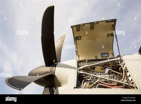 Aircraft engine turbine maintenance Stock Photo - Alamy