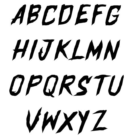 Creepy Letters Font