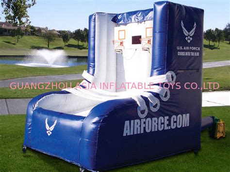 Children Inflatable Amusement Park With Basketball Shooter Games For Match