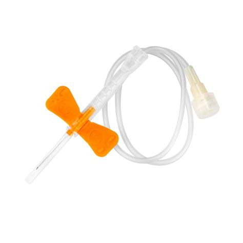 Sol-Care Safety Winged Infusion Set Color: Orange:Blood, Hematology and ...