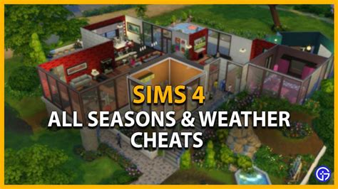 Sims 4 Weather & Seasons Cheats (Control Temp) - Gamer Tweak