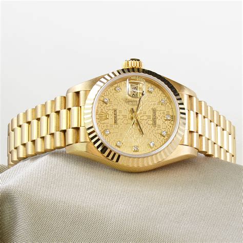 Ladies yellow gold Rolex Oyster Perpetual Datejust #2844