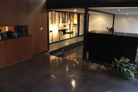 Refurbishing A Black Concrete Floor In A Modern Home - Concrete Decor