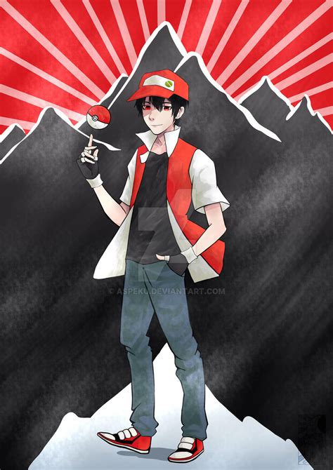 Champion Red from Pokemon by Aspeku on DeviantArt