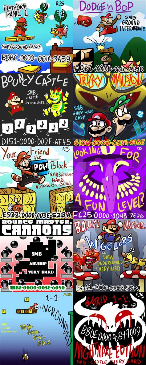 Super Mario Maker Levels by ronnieraccoon on DeviantArt