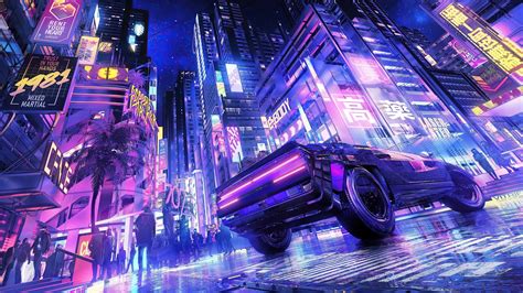 Download Futuristic City Car Sci Fi Cyberpunk Sci Fi City Futuristic ...