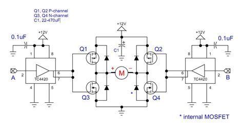 12v Motor Mosfet Circuit Diagram