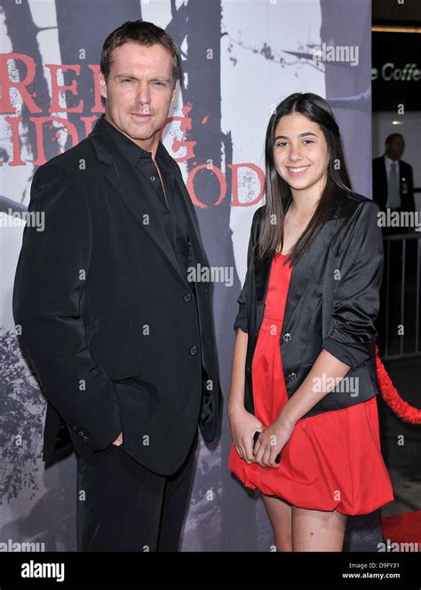 Michael Shanks with his daughter Los Angeles Premiere of Warner Bros. Pictures "Red Riding Hood ...