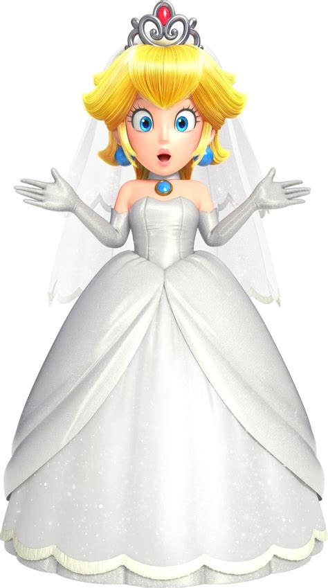 Wedding Peach | Super Mario Odyssey | Peach mario, Princess peach mario kart, Peach wedding dress