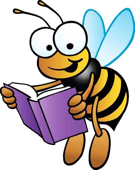 Books bee with book clipart – Clipartix