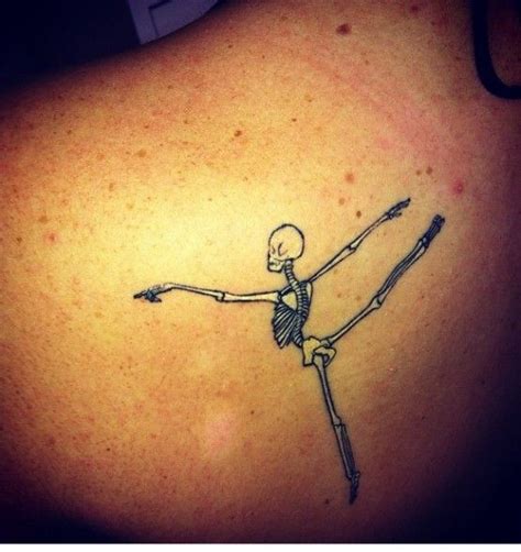 ballet dancing skeleton tattoo