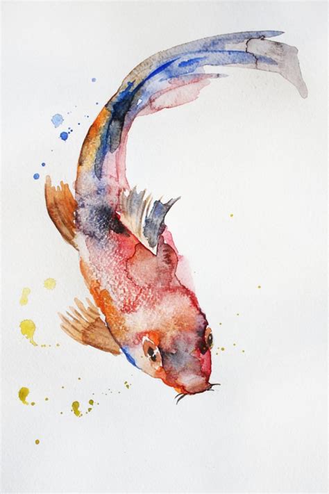 Koi Fish Watercolor Painting at PaintingValley.com | Explore collection of Koi Fish Watercolor ...