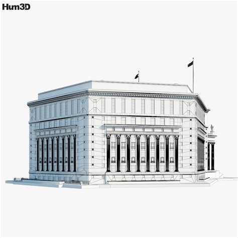 New York County Courthouse 3D model - Architecture on Hum3D