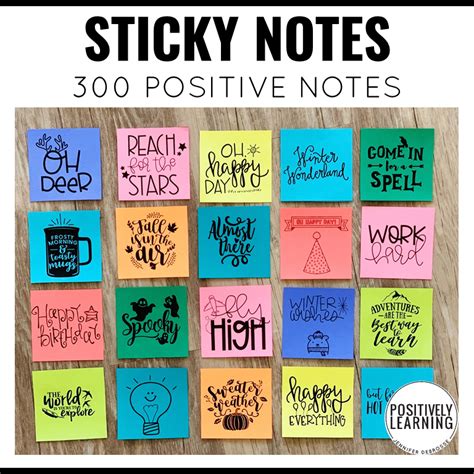 Positive Sticky Notes - Positively Learning