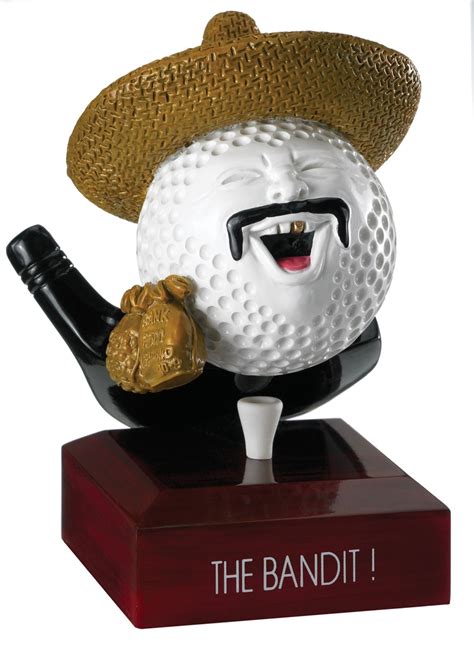 Funny Bandit Golf Trophy RG09A | Funny Golf Trophies | TrophiesandMedals.com