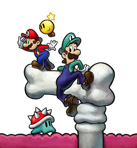 Mario & Luigi: Bowsers inside story (DS) Artwork including enemies ...