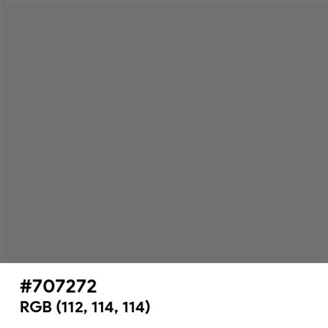 Power Gray color hex code is #707272