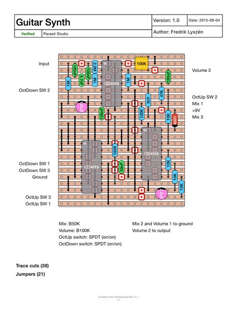 Guitar Synth Schematic Diy