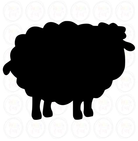 Sheep Silhouette Vector Image with SVG eps pdf png pdf | Etsy