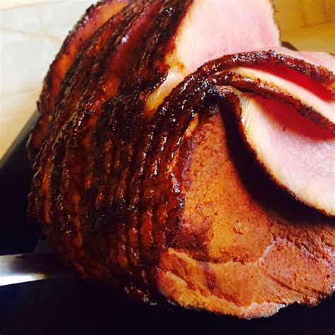 Brown Sugar Glazed Smoked Ham Recipe