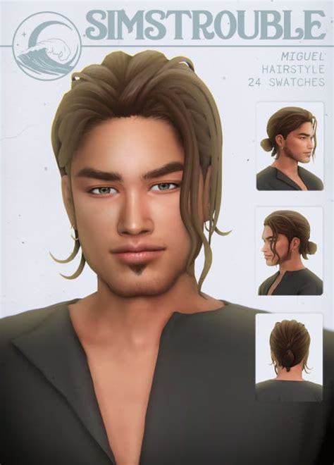 Sims 4 male hair cc folder pack - mazluna