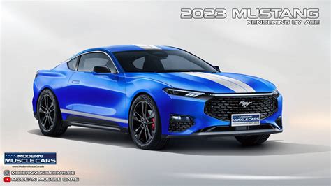 Rendering: 2023 Mustang (based on Ford Evos) | Mustang7G - 2024+ S650 Mustang Forum (Dark Horse ...