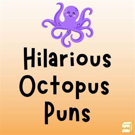 70+ Funny Octopus Puns to Make You Laugh - Box of Puns