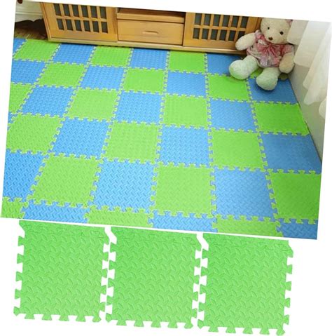 VANZACK 6Pcs Kids Floor Cushion Puzzle Exercise mat Kid Rugs Kids Puzzles Foam Tiles Kids Play ...