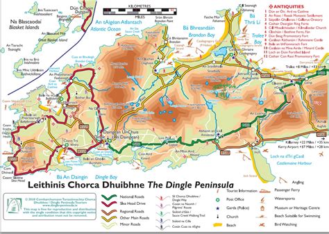 Map Of Dingle Peninsula - Map Worksheets