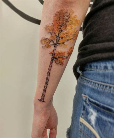 30 Pretty Aspen Tattoos for Inspiration | Tattoos, Birch tree tattoos ...