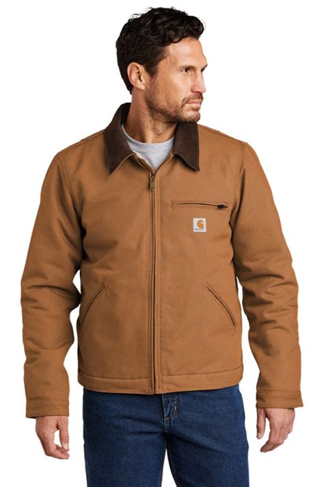 Carhartt 103828 Men's Duck Detroit Jacket | Logo Shirts Direct