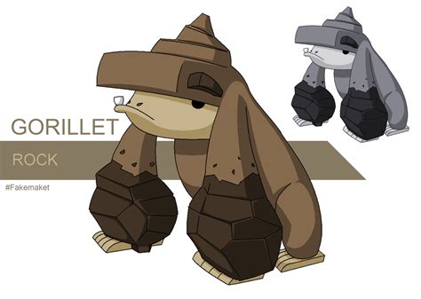 GORILLET, the gorilla pokemon by FakeMakeT on DeviantArt