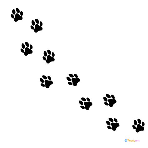 FREE Dog Paw Prints Clipart (Royalty-free) | Pearly Arts