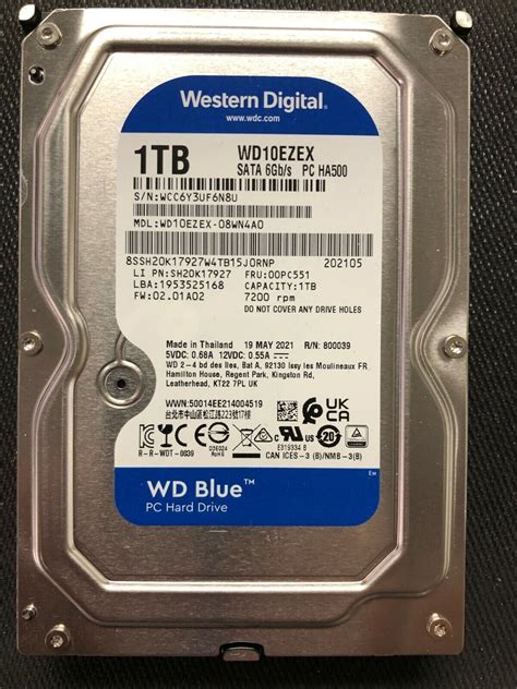 Western Digital Blue WD10EZEX 3.5in 1TB 7200 RPM SATA 6 Gb/s 64 MB... | eBay