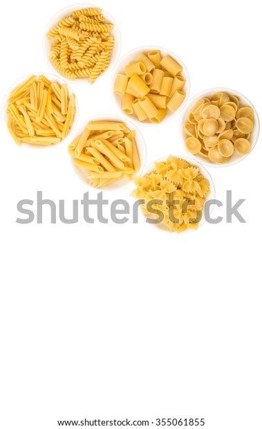 Dried Pasta Variety Shapes White Bowl Stock Photo 355061855 | Shutterstock