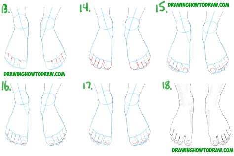 How to Draw Feet / the Human Foot with Easy Step by Step Drawing Tutorial for Beginners – How to ...