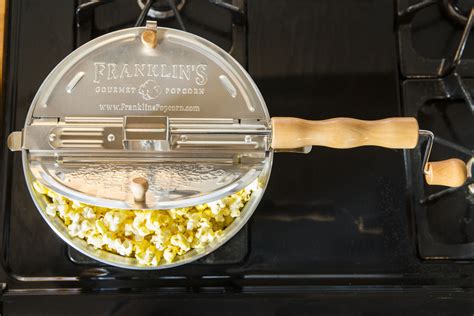 Franklin's Whirley Pop Stove Top Popcorn Maker – Franklin's Gourmet Popcorn