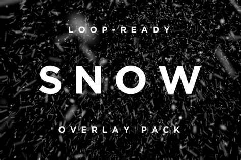 Snow Overlay Motion Graphics and Visual Effects Pack - FilterGrade