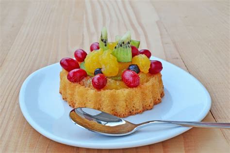 Fruit tart sponge cake stock image. Image of case, blackberry - 36555507