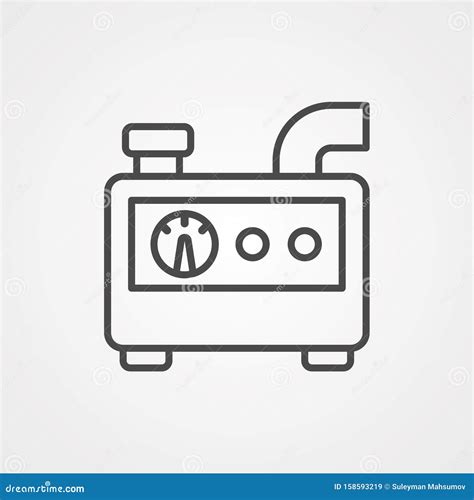 Generator Vector Icon Sign Symbol Stock Illustration - Illustration of industry, electricity ...