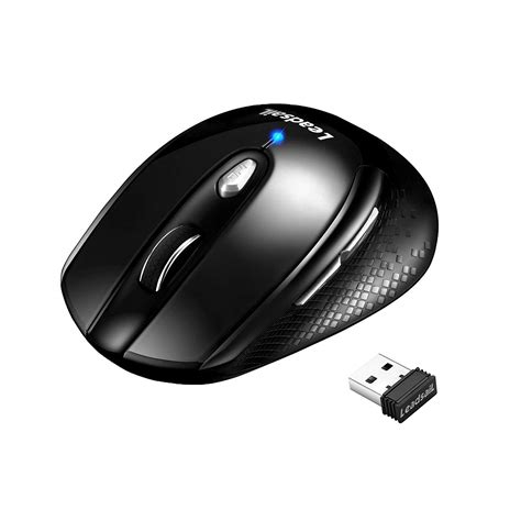 LeadsaiL Wireless Computer Mouse, 2.4G Portable Slim Cordless Mouse Less Noise for Laptop ...