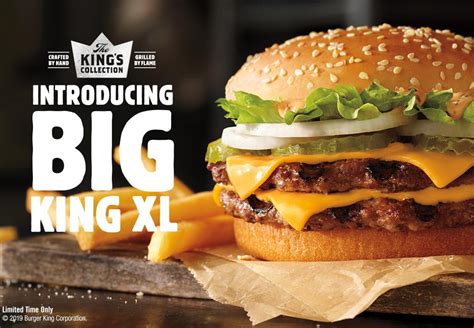 Burger King Big King Xl Calories - Burger Poster