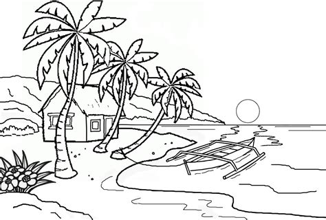 17+ Gambar Mewarnai Pemandangan Rumah PNG | Sketsa, Pemandangan, Gambar