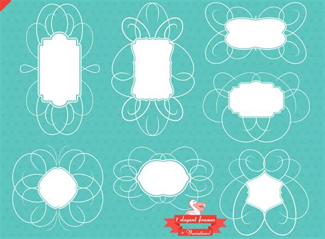 Elegant clip art frames pack by PicturesOfPelicans on DeviantArt