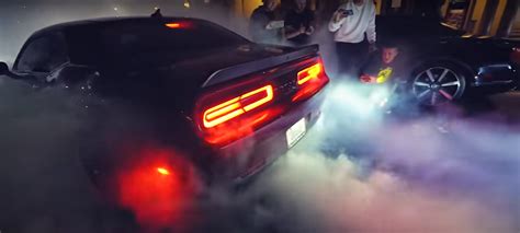 Dodge Hellcat Busted After Insane Burnout at Monterey Hypercar Meet