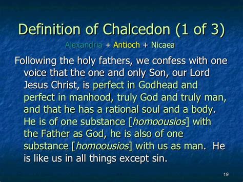 Turning Point 3: The Council of Chalcedon (451)